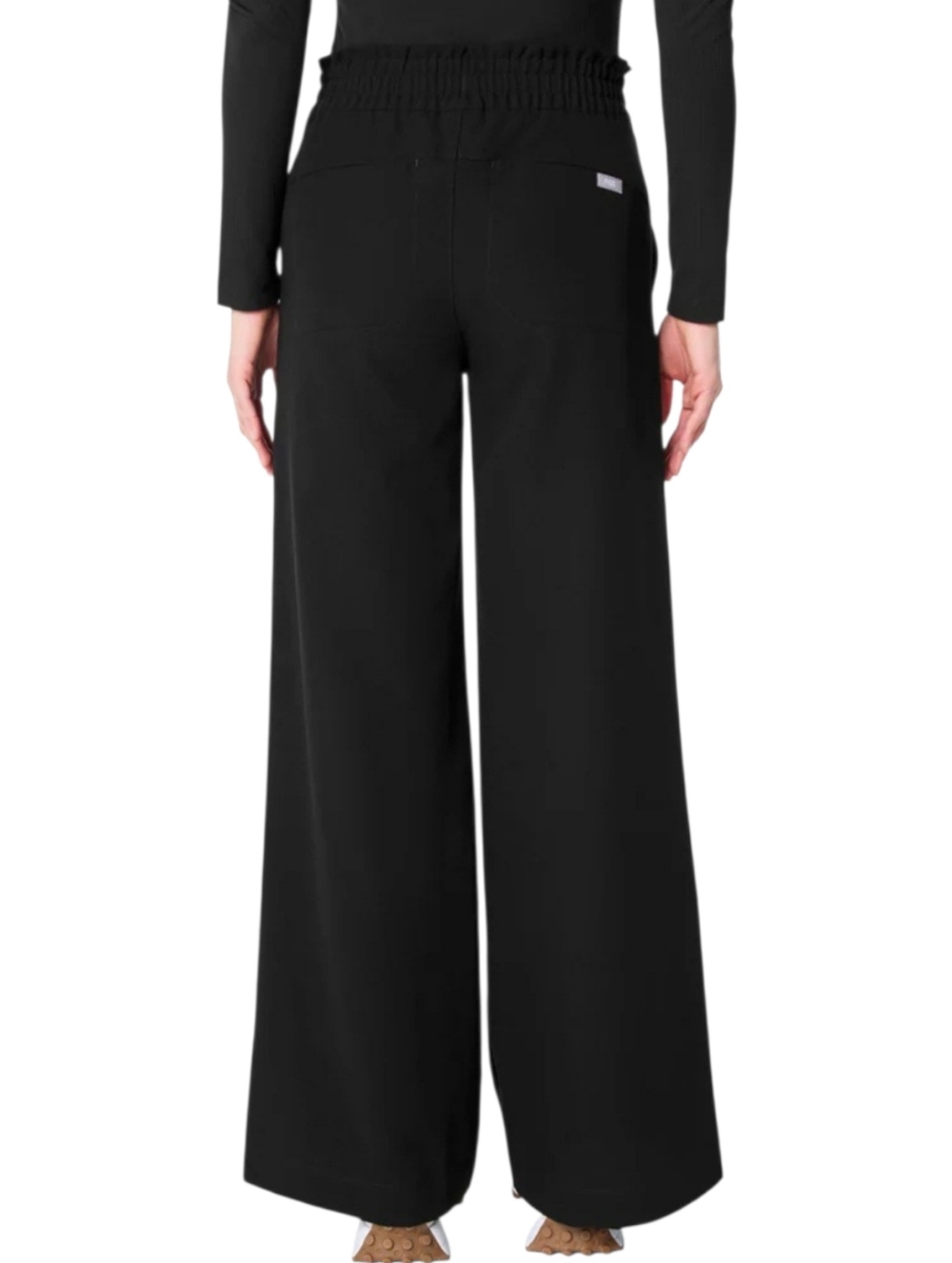 NEW Figs Women's Black Wide Leg High Waist Pants - Picture 2 of 4